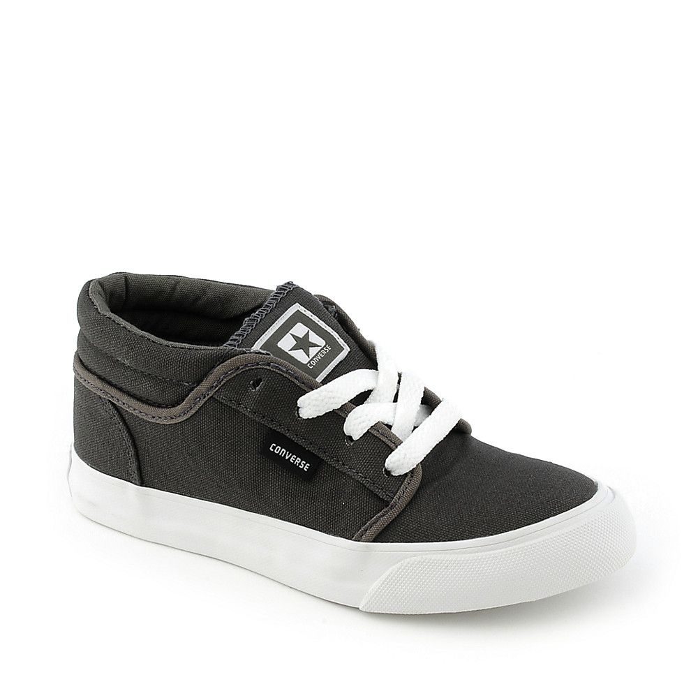 Kids All Star Silo Mid Charcoal/White 3 Kids All Star Silo Mid Charcoal/White