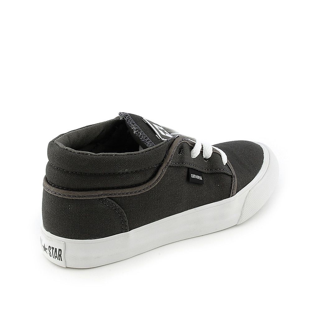 Kids All Star Silo Mid Charcoal/White 5 Kids All Star Silo Mid Charcoal/White