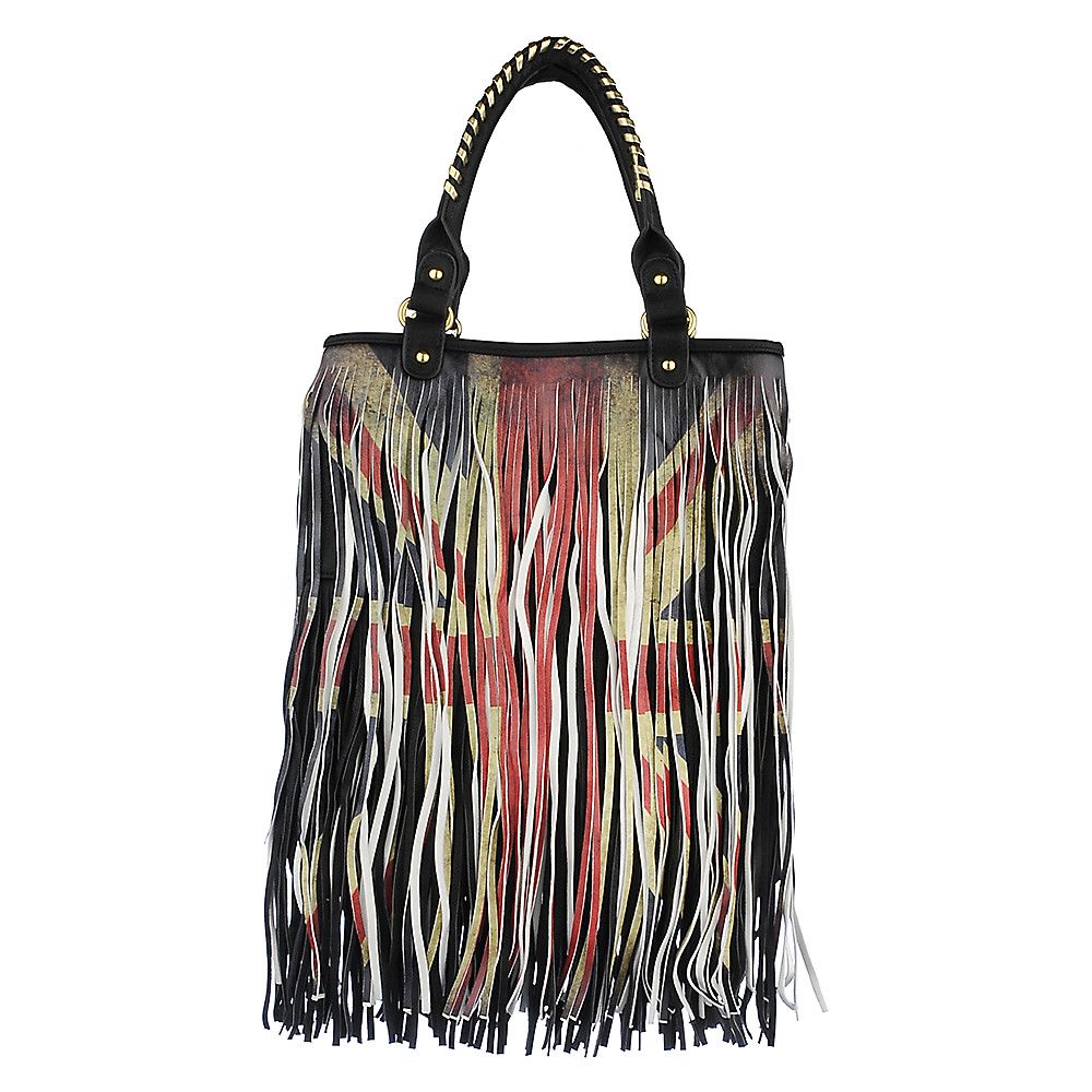 Fringe Handbag Red/White/Blue/Black/Gold 3 Fringe Handbag Red/White/Blue/Black/Gold